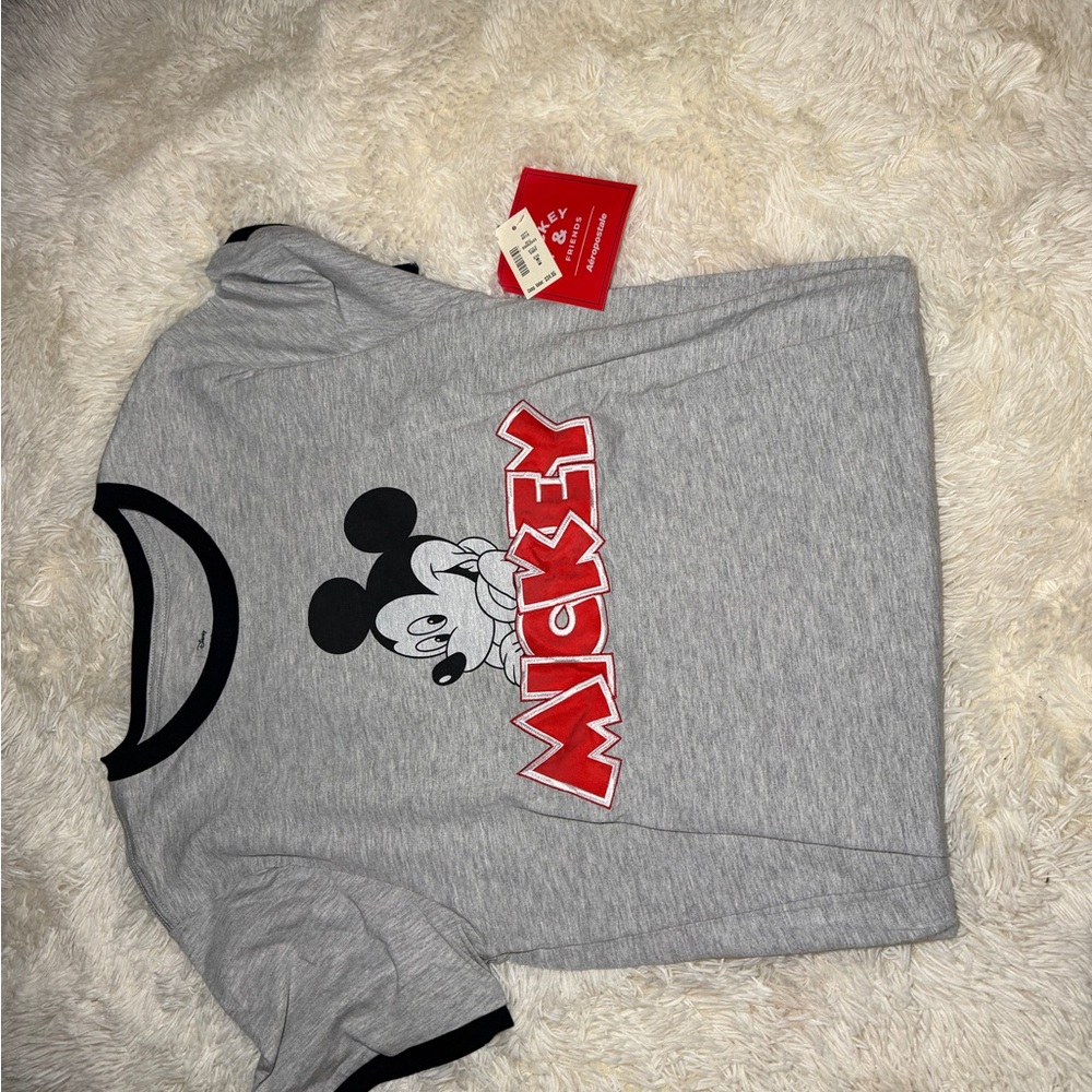 Disney AMickey Grey Kids Graphic Tee